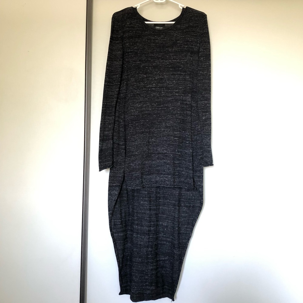 Zara Knit high-low cozy dress